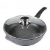 Сковорода ALTEI Granit Perfection natural 02-2858-210 28см алюминий гран. крышка стекло серый