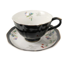 Чайный сервиз 12 пр. LENARDI 133-175, 0,25 л, фарф., черн.