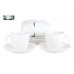 Чайный сервиз КОРАЛЛ Классика NSF12-L-WN 12пр. 0,2л керамика белый