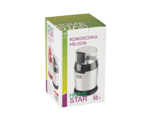 Кофемолка HomeStar HS-2036 (105767) красный, 200 Вт