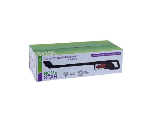 Пылесос вертикальный HomeStar HS-1026 (105674) черный