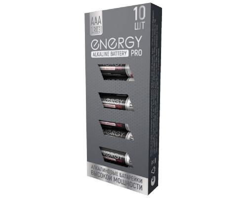 Батарейка алкалиновая ENERGY Pro LR03/10K (ААА) 104975 10шт