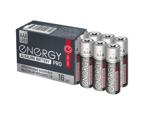 Батарейка алкалиновая ENERGY Pro LR03/16S (ААА) 104977 16шт
