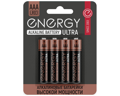 Батарейка алкалиновая ENERGY Pro LR6/4S (АА) 104406 4шт