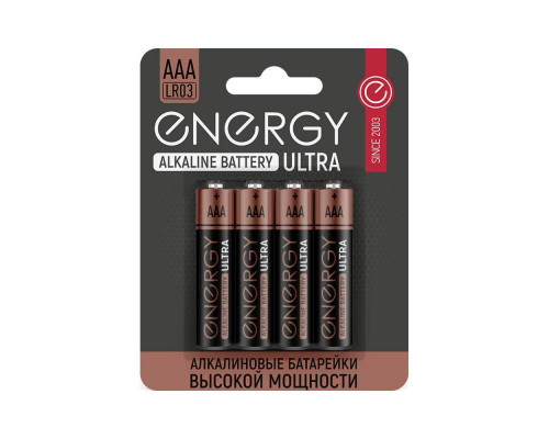 Батарейка алкалиновая ENERGY Pro LR6/4S (АА) 104406 4шт