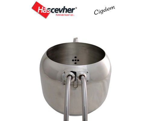 Чайники набор HASCEVHER Cigden 3CYD095 2пр. 0,8/1,2л нерж сталь инд. серебристый