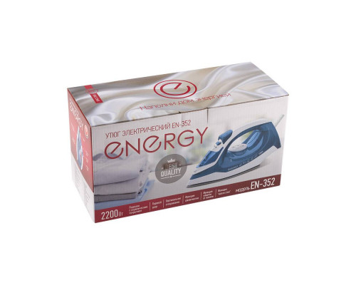 Утюг Energy EN-352 голубой 2200 Вт керам.покр. пар самоочистка