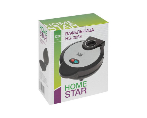 Вафельница HomeStar HS-2028, 1200Вт, классическая вафля