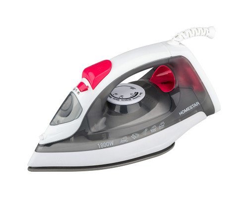 Утюг Homestar HS-4012 серый 1800 Вт керам.покр. пар самоочистка