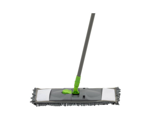 Швабра Рыжий кот Mop Click Лапша 310477 42x120см микрофибра рукоять телескоп. метал./пластик сер./зе