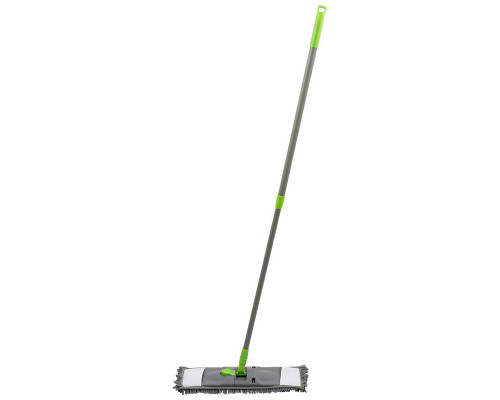 Швабра Рыжий кот Mop Click Лапша 310477 42x120см микрофибра рукоять телескоп. метал./пластик сер./зе