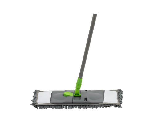 Швабра Рыжий кот Mop Click Лапша 310477 42x120см микрофибра рукоять телескоп. метал./пластик сер./зе