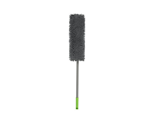 Швабра Рыжий кот Mop Click Лапша 310477 42x120см микрофибра рукоять телескоп. метал./пластик сер./зе