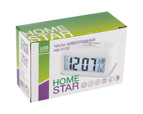 Часы электронные HS-0110(104307) Homestar белый