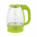 Чайник электрический Homestar HS-1012 зеленый стекло диск 1,7 л 2200 Вт