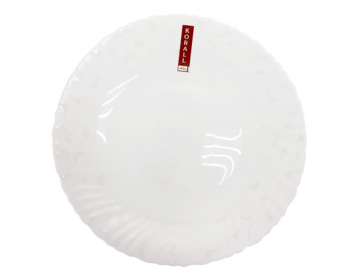 Тарелка плоская LHP95-130313 арабеска 24см керам. белый