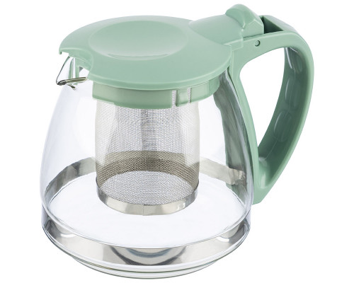 Чайник заварочный Mallony DECOTTO-750 910106 0,75л стекло/пластик зелёный
