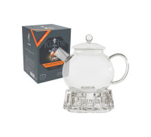 Чайник заварочный с фильтром LEONORD "Aroma" 008245, 1л, стекло, прозр.