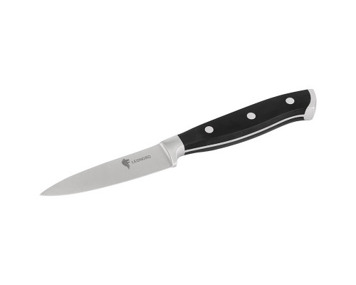 Нож для овощей Leonord MEISTER 105097 8,6см нерж сталь ручка пластик чёрный