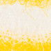 Мочалка для тела Рыжий кот Варежка 310517 19см нейлон/полиэстер белый/жёлтый