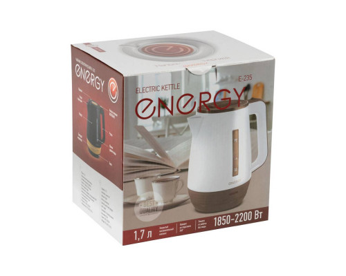 Чайник электрический Energy E-235 164107 1,7л пластик 2200Вт черный