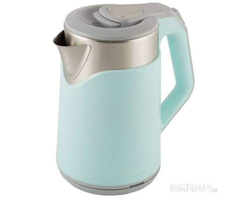 Чайник электрический Homestar HS-1019 005967 1,8л нерж. сталь 1500Вт голубой