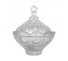 Сахарница Noritazeh "MEY-JI" SK09600900W/741201W, 10см, стекло, кругл., прозр., декор.