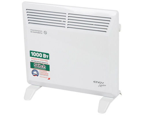 Конвектор электрический 102986 Engy Modern EN-1000 1000Вт 46х44,2х22,3см белый