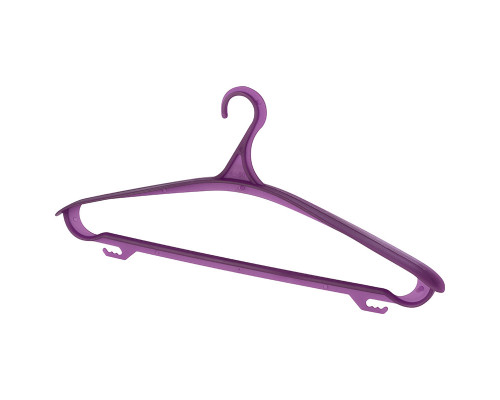 Вешалка-плечики  48-50р Clever's пластик фиолетовый Вешалка-плечики  48-50р Clever's пластик фиолетовый