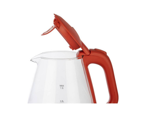 Чайник электрический Energy E-205 164144 1,2л стекло 1650Вт красный