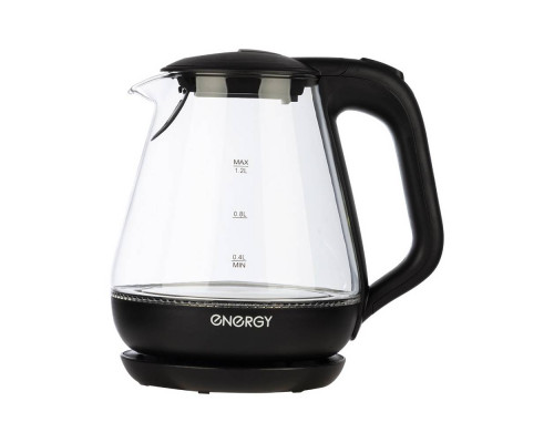 Чайник ENERGY E-205 (1,2 л)  стекло, пластик цвет черный