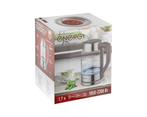 Чайник электрический Energy E-206 164146 1,7л стекло 2200Вт