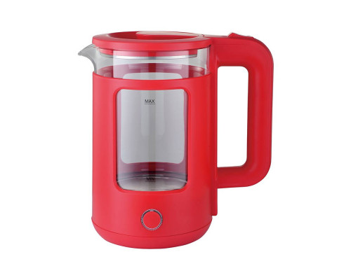 Чайник ENERGY E-256 (1.5л) стекло, красный