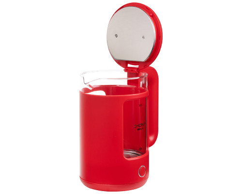 Чайник ENERGY E-256 (1.5л) стекло, красный