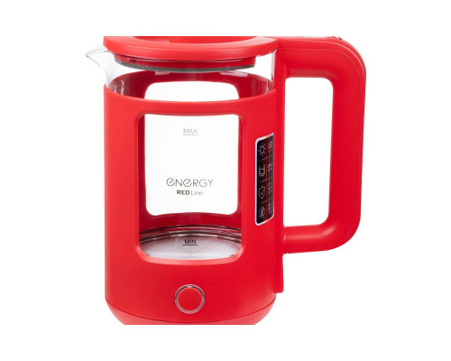 Чайник ENERGY E-256 (1.5л) стекло, красный
