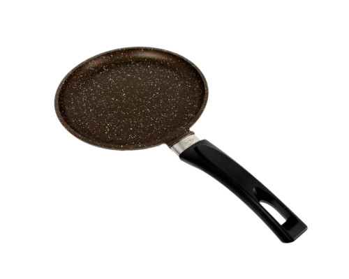 Сковорода блинная 03-2255-200 "Granit Perfection chocolate" 22см. гранит.покр. алюм. коричневый