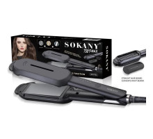 Выпрямитель для волос SK-9703 SOKANY 76Вт 2в1 черный