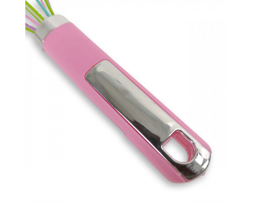 Венчик для взбивания №78-1 Радуга XOZ-78-1 24см силикон ручка пластик цвет в асс.