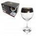 Бокалы для вина набор Гармония MS411/02 6 0,26л 8х16см стекло с декор прямоугол.