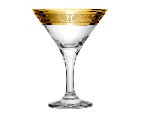 Бокалы для мартини набор Богемия MS410/01 0,17л 6пр. стекло с декор