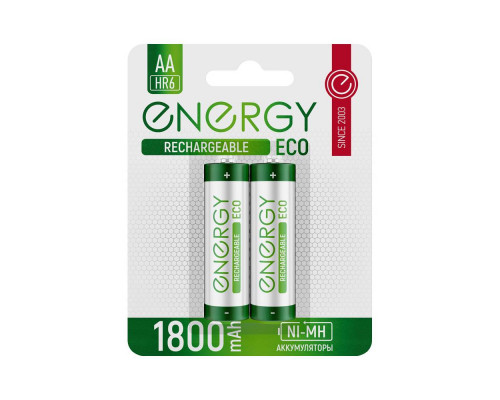 Аккумулятор Energy Eco NIMH-1800-HR6/2B (АА)