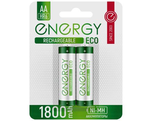 Аккумулятор Energy Eco NIMH-1800-HR6/2B (АА)