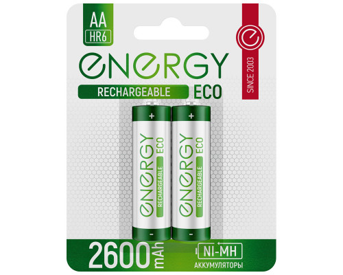 Аккумулятор Energy Eco NIMH-2600-HR6/2B (АА)
