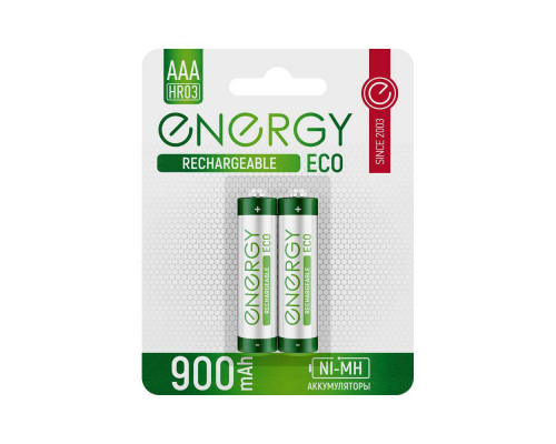 Аккумулятор Energy Eco NIMH-900-HR03/2B (АAА)