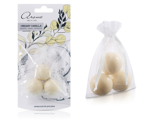 Ароматизатор для дома "Саше с  шариками" Creamy vanilla
