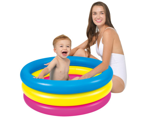 Бассейн круглый детский из трёх колец Sunclub 76*25 см 10086-1