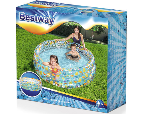 Бассейн надувной, 170х53см, 697л, 51048 Bestway