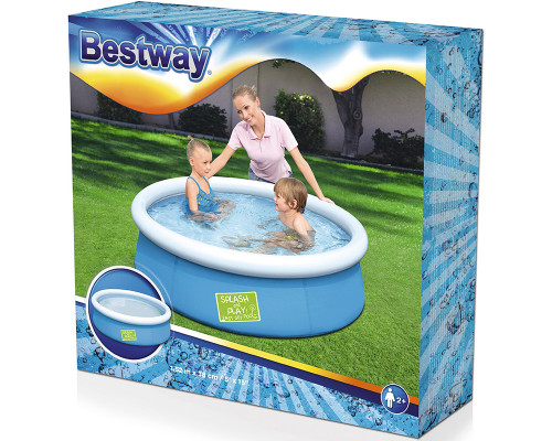 Бассейн с надувным бортом цветной 152*38 см, 477 л, Bestway 57241