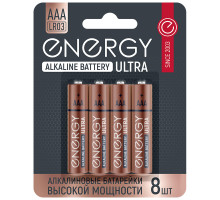 Батарейка алкалиновая Energy Ultra LR03/8B (АAА)