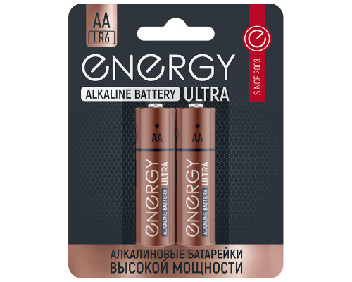 Батарейка алкалиновая Energy Ultra LR6/2B (АА)
